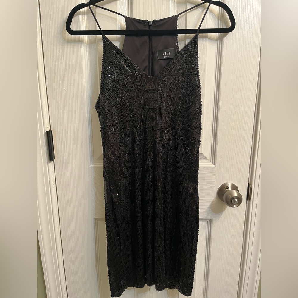 VICI Black Sequin Dress